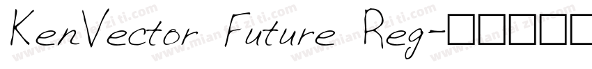 KenVector Future Reg字体转换